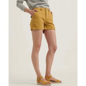 Lucky Brand Mustard Yellow Utility Cotton Shorts